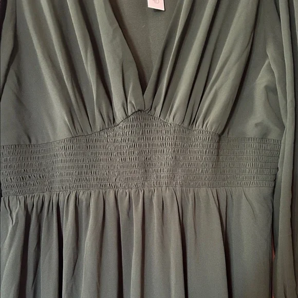 NWT Baltic Born 2X Olivia Deep Green Long Sleeve Dress - Picture 10 of 16